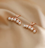 Chicmy-1 pair Chic Pearls Wrap Earcuff Clips Earrings