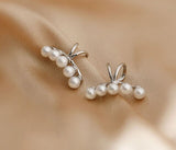 Chicmy-1 pair Chic Pearls Wrap Earcuff Clips Earrings