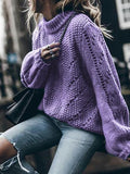 Chicmy-European and American casual women's clothing Women's Sweaters Fashion Round Neck Long Sleeve Sweater