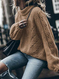 Chicmy-European and American casual women's clothing Women's Sweaters Fashion Round Neck Long Sleeve Sweater