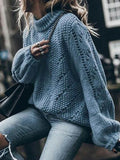 Chicmy-European and American casual women's clothing Women's Sweaters Fashion Round Neck Long Sleeve Sweater