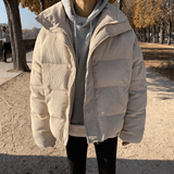 Chicmy-Korean style, Korean men's outfit, minimalist style, street fashion No. 325 CORDUROY PUFFER JK